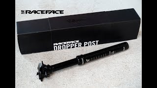 Raceface Turbine Dropper Post  Quick Review Install vs 9point8 Fall Line [upl. by Marchal]