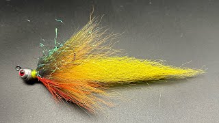 How to tie a buck tail jig watch to the end to see the jig in action [upl. by Ahsila]