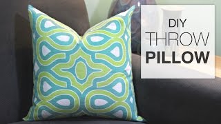 How to Sew a Throw Pillow Tutorial [upl. by Aigroeg]