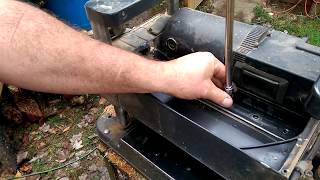 PLANER Harbor Freight blade removal and sharpening [upl. by Fagen]