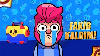 BÜTÜN KUTULARI AÇTIM FAKİR KALDIM 😫 Brawl Stars [upl. by Ahseikram137]