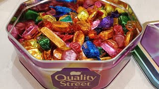 Unboxing Quality Street Chocolates 🍫💜 saudiarabia viralvideo [upl. by Wiggins]