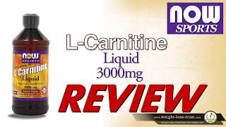 LCarnitine Liquid by Now Sports Review [upl. by Atikim]