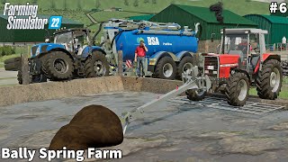 Spreading Slurry amp Pit Agitation Soil Preparation Picking Up Straw│Bally Spring│FS 22│Timelapse7 [upl. by Valsimot]