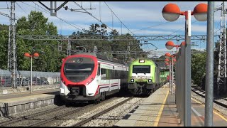 Trenes de Todo Tipo por Madrid Renfe Cercanías Mercancías Media Distancia [upl. by Annahahs]