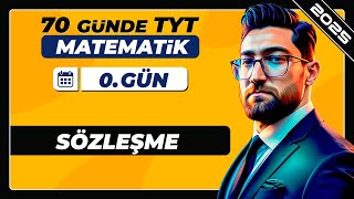 Sözleşme İmzalıyoruz  0Gün  70 Günde TYT Matematik Kampı  2025 [upl. by Onibag411]