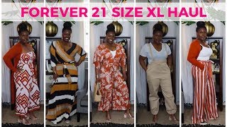 FOREVER21 SIZE XL TRY ON HAUL [upl. by Malvin]