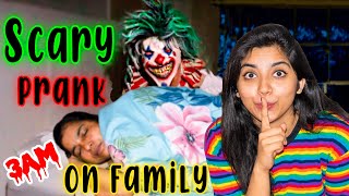 Scary Prank On FAMILY At 3 AM👹 Chappal ki maar khai apk lie🥴🤧 [upl. by Mccandless]