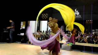 Veil Poi solo at Anais Belly Dance amp Fusions Hafla [upl. by Acsehcnarf]