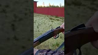 Shooting 16 gauge single barrel shotgun short shorts shortsfeed [upl. by Russ270]