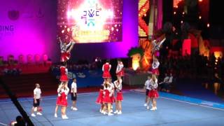 CHAMPION  TEAM JAPAN All Female  Day 1 amp 2  7th Cheerleading World Championship [upl. by Sukcirdor]