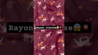 Rayon viscose 😱💥rayon viscoseyoutubeshorts fashion shorimarketrohtak girirajtextilesrohtak [upl. by Eugnimod821]