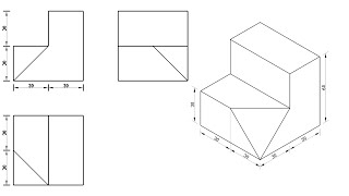 Engineering Drawing Isometric And Projection 33 [upl. by Eissirc]