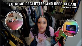 2024 EXTREME monthly resetroom revamp decluttering reorganizing decorating etc [upl. by Nodnarb]