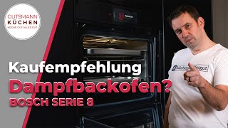 LOHNT sich der Bosch Serie 8 Dampfbackofen Umfangreiche Gerätevorstellung mit Zubehör [upl. by Brindle932]