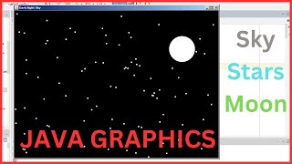 Java Animation  How To Create An Animated Dark Night Sky Using Java Netbeans With Source Code [upl. by Jehiel]