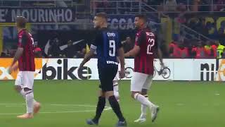 Mauro Icardi movement goal vs Milan 211018 SerieA [upl. by Idell]