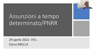 29042022  Le assunzioni a tempo determinato per l’attuazione degli interventi del PNRR [upl. by Eneleh]