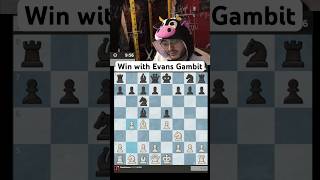 Win with Evans Gambit chess chessgame chesscom fyp [upl. by Gae114]