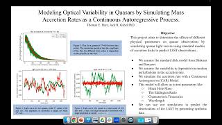 Modeling Optical Variability in Quasars by Simulating Mars Accretion Rates [upl. by Oirasor]