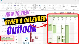 How to View Other Peoples Calendar in Outlook  Open another persons Calendar in Outlook [upl. by Mungo]