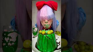 Sion princess Green Sweets Challenge 🍮😂 [upl. by Notrom]