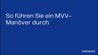 Durchführung der MVVSpirometrie Manöver der maximalen freiwilligen Durchatmung [upl. by Enelram]