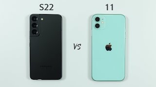 Samsung S22 vs iPhone 11 Speed Test amp Camera Comparison [upl. by Adnawak273]