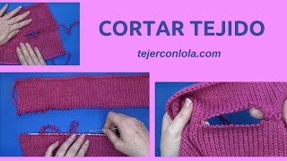 CORTAR TEJIDO✂️  a DOS AGUJAS [upl. by Nomled]