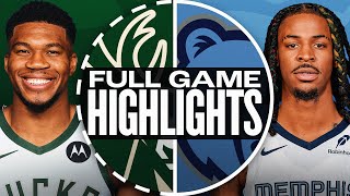 BUCKS at GRIZZLIES  FULL GAME HIGHLIGHTS  October 31 2024 [upl. by Lorin695]