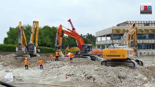 3x CAT 336F LIEBHERR R 946 Demolition  Abbruch Wüstenrot Kornwestheim Germany 07062018 [upl. by Eenad503]