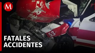 Reportan 3 personas fallecidas por accidentes carreteros en Veracruz [upl. by Lidia829]