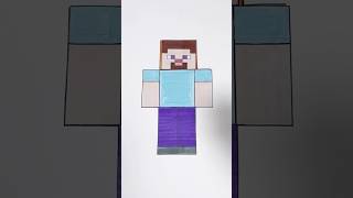 🧚Paperdiy🧚‍♀️Decorate with Sticker Book 👕Minecraft Steve asmr diy paperdiy [upl. by Lovett]