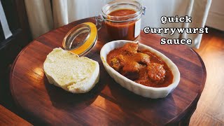 Quick german currywurst sauce recipe  Blitzschnelle Currywurst Soße [upl. by Akeyla]