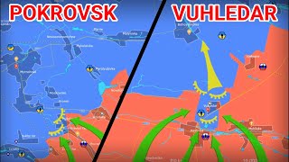 RF advance in Pokrovsk and Vuhledar 28 September 2024 [upl. by Alvira]