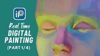 REAL TIME Digital Painting Process  Base Colours Part 14   Ibispaint X iPad Art [upl. by Fred672]