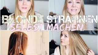 STRÄHNCHEN SELBST MACHEN LORÉAL GLAM LIGHTS  VORHERNACHHER ANWENDUNG amp TIPPS [upl. by Hsiekal921]