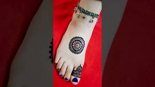 latest foot mehndi designsimple unique legs mehndi design shorts feetmehndi henna [upl. by Anomahs]