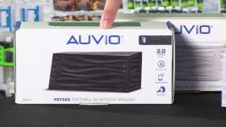 AUVIO PBT500 Bluetooth Portable Speaker  Closer Look  RadioShack [upl. by Rephotsirhc108]