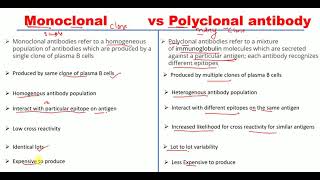 Monoclonal and polyclonal antibody differences   Monoclonal vs Polyclonal antibody [upl. by Soirtimid]