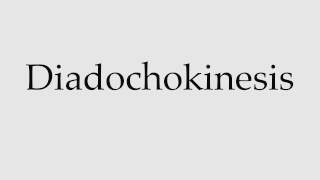 How to Pronounce Diadochokinesis [upl. by Anglo]