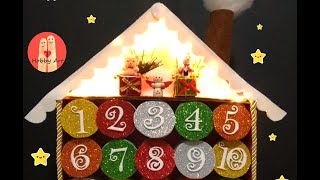 DIY Tutorial Calendario dellAvvento con riciclo  Advent calendar with recycling [upl. by Ileak]