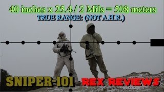 Long Range 101 Part 84  How MilDots are Used for Ranging Targets [upl. by Adnala]