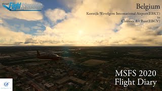 MSFS 2020 Flight Diary  1日1飛  Belgium  EBKT to EBCV  Microsoft Flight Simulator 2020 [upl. by Adnihc493]