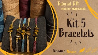 Kit bracelet micro macramé débutant [upl. by Kurtzman]