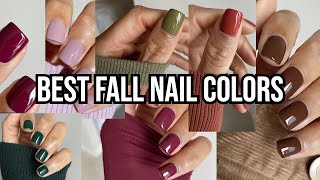 TOP FALL NAIL POLISH COLORS  fall favorites [upl. by Mutat13]