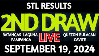 Stl Result Today 2nd draw September 19 2024 STL Batangas Live [upl. by Drofhsa438]