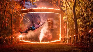 LA ÚNICA AVENTURA NOCTURNA SIN LÍMITES  Xplor Fuego Aventura nocturna en Cancún México [upl. by Elleved]