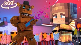 What IS FREDDYs SURPRISE  360° Five Nights At Freddys Vision  Minecraft 360° VR Video [upl. by Egidio]