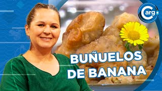 RECETA DE BUÑUELOS DE BANANA [upl. by Yoko]